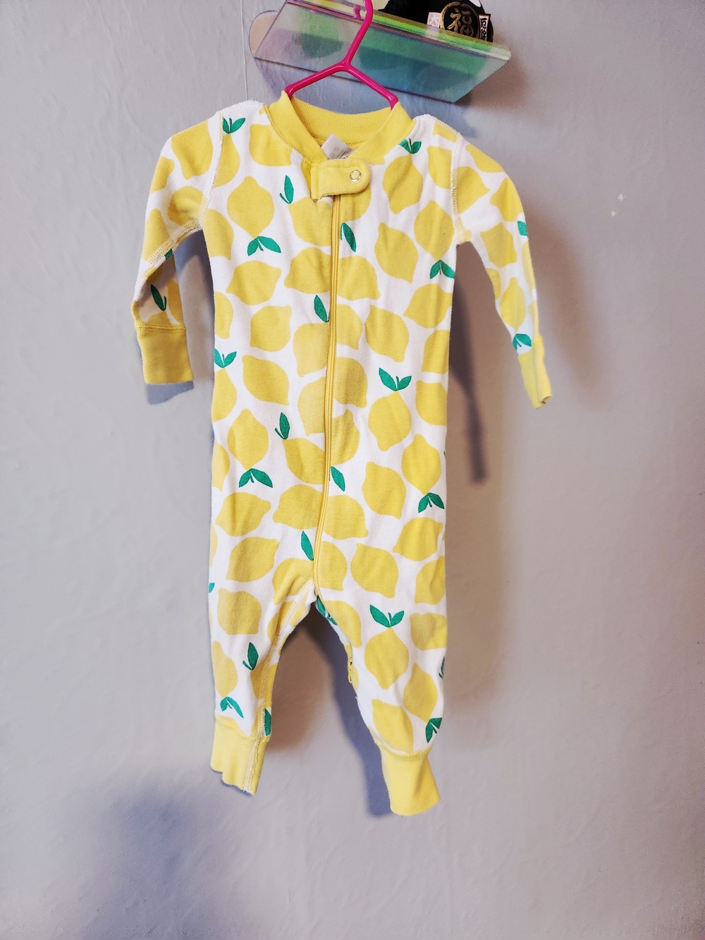 Hanna Andersson 6-12 Month Lemon-Print Bodysuit